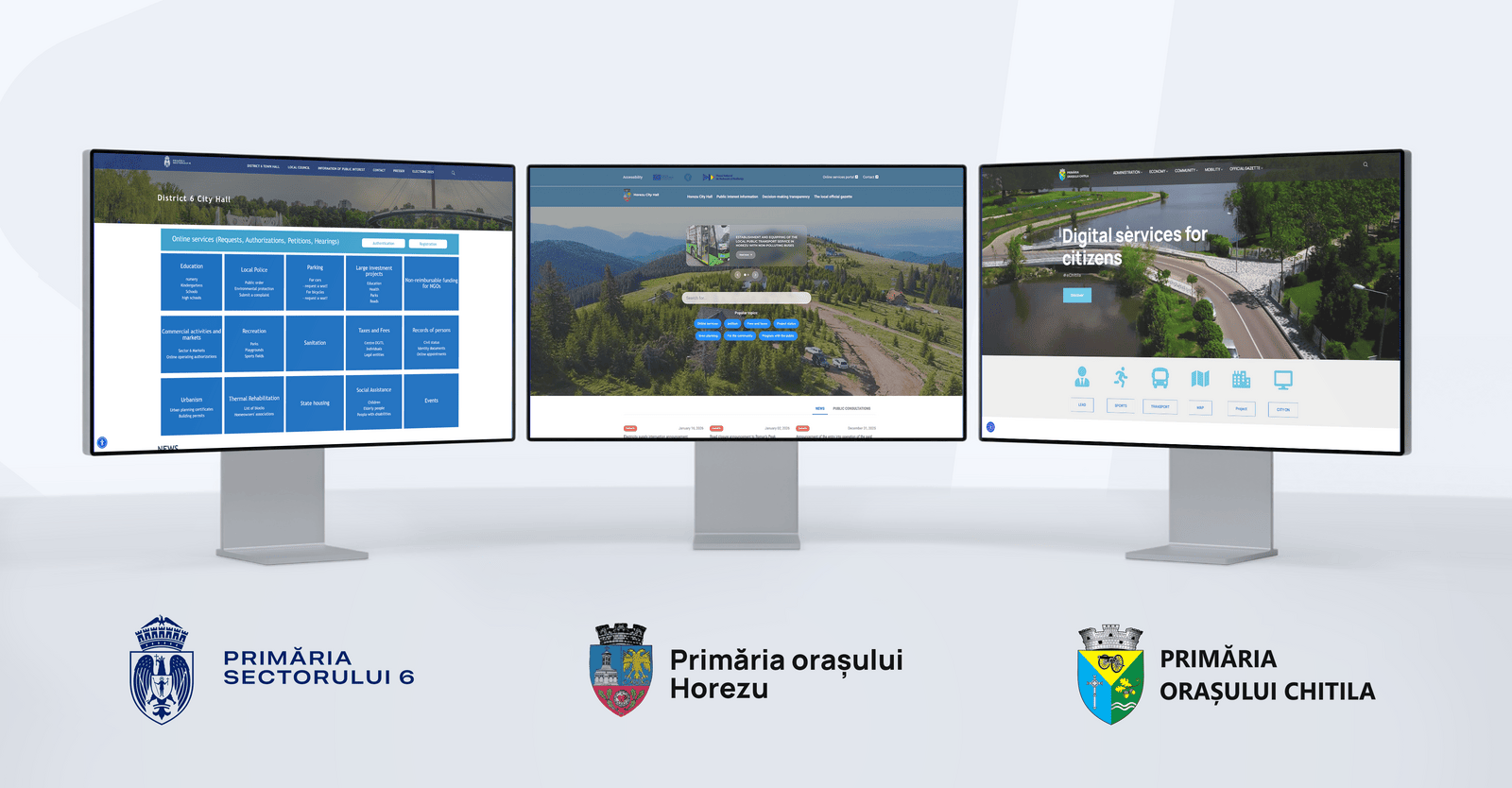 Municipal websites built on the Smart Digital City platform