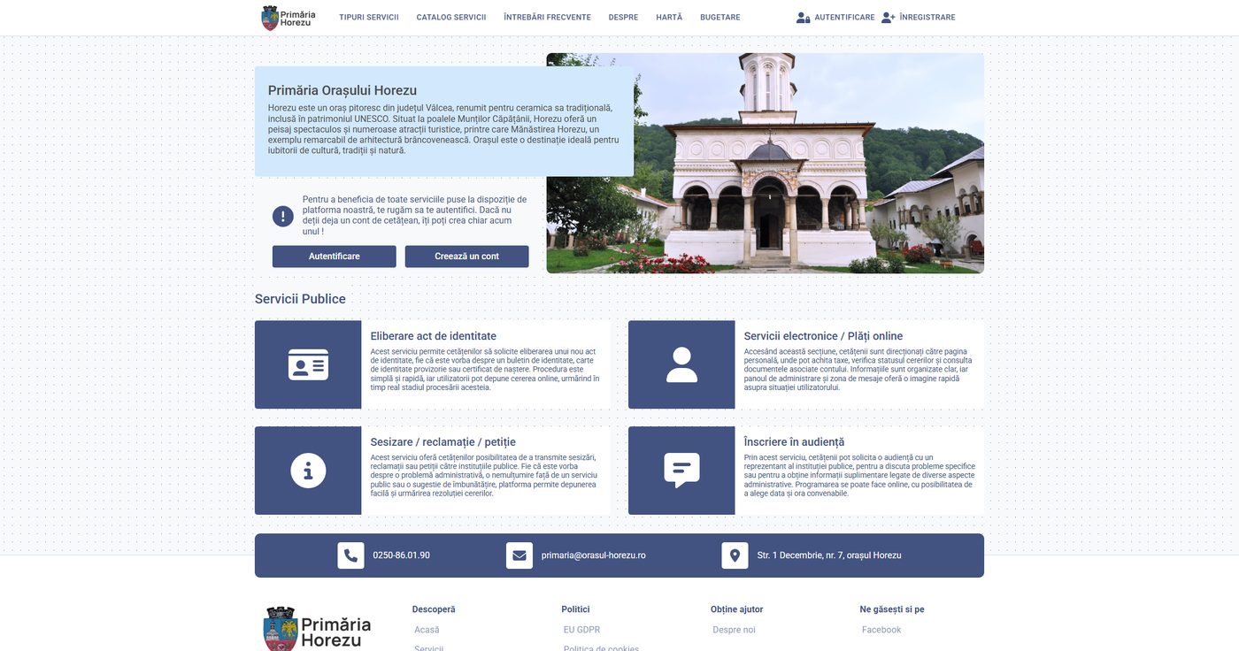 Resident portal with public services grouped by life event