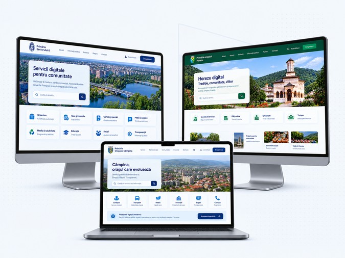 Smart Digital City portals in Sector 6 Bucharest, Horezu and Câmpina